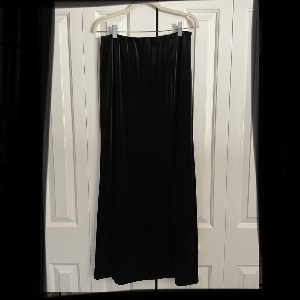 Vintage velvet maxi skirt